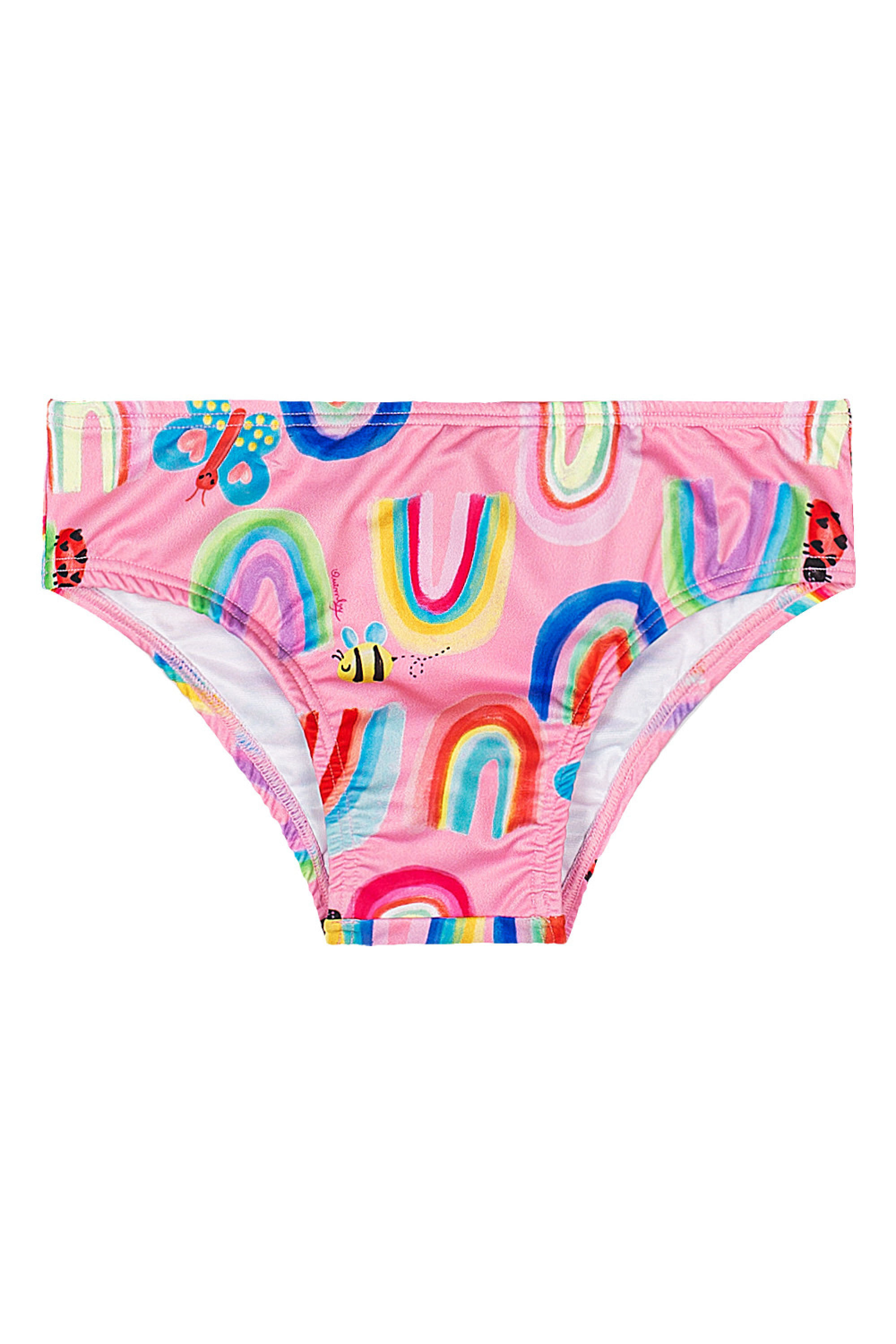 Biquíni Paraíso Infantil com Blusa e Calcinha (Verde Claro) Quimby - Imagem 21